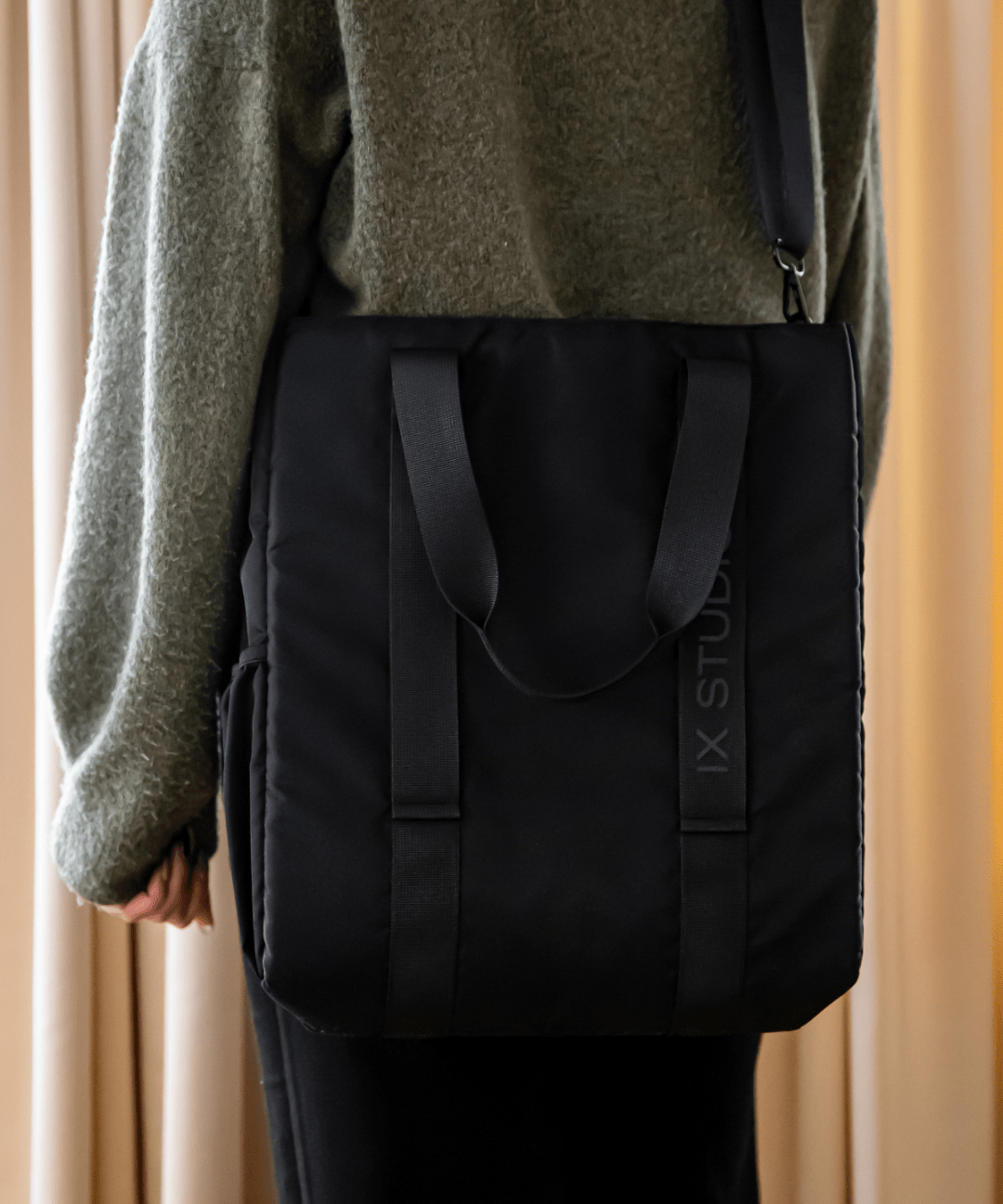 IX Nylon Tote Bag Black