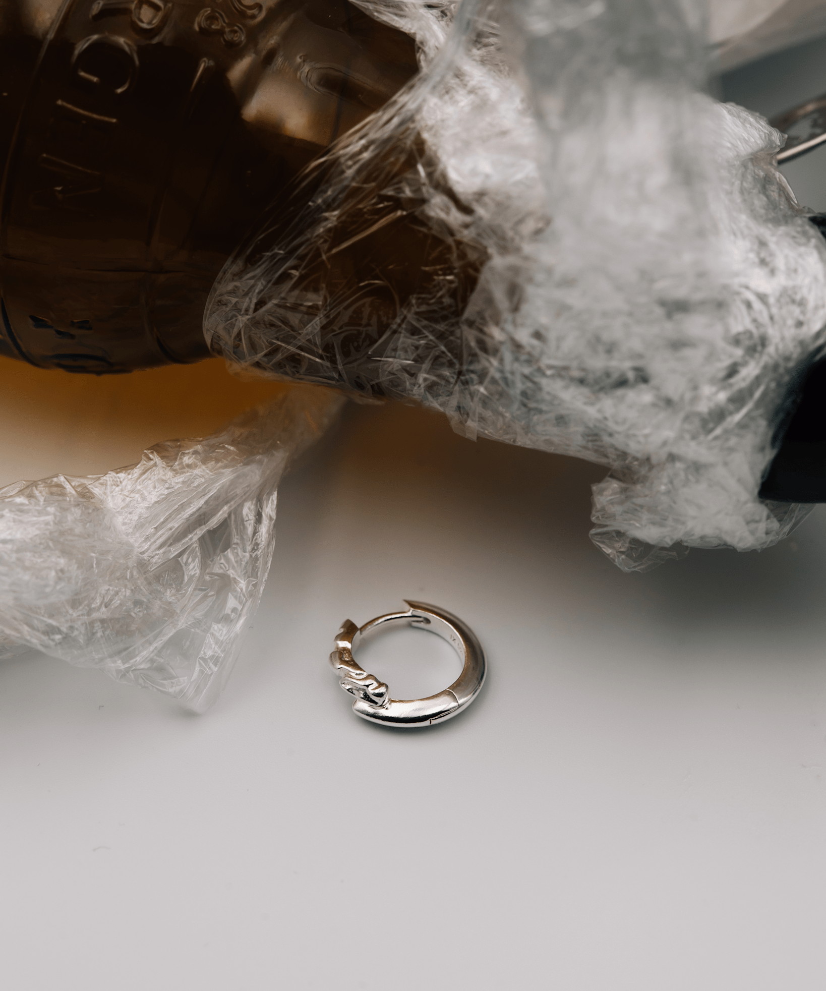 IX Rustic Earring Silver