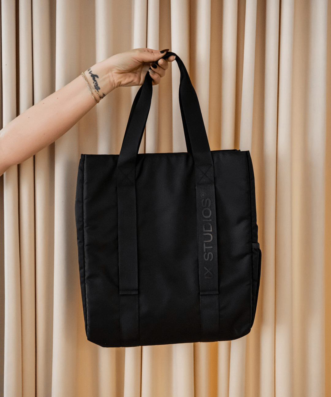 IX Nylon Tote Bag Black