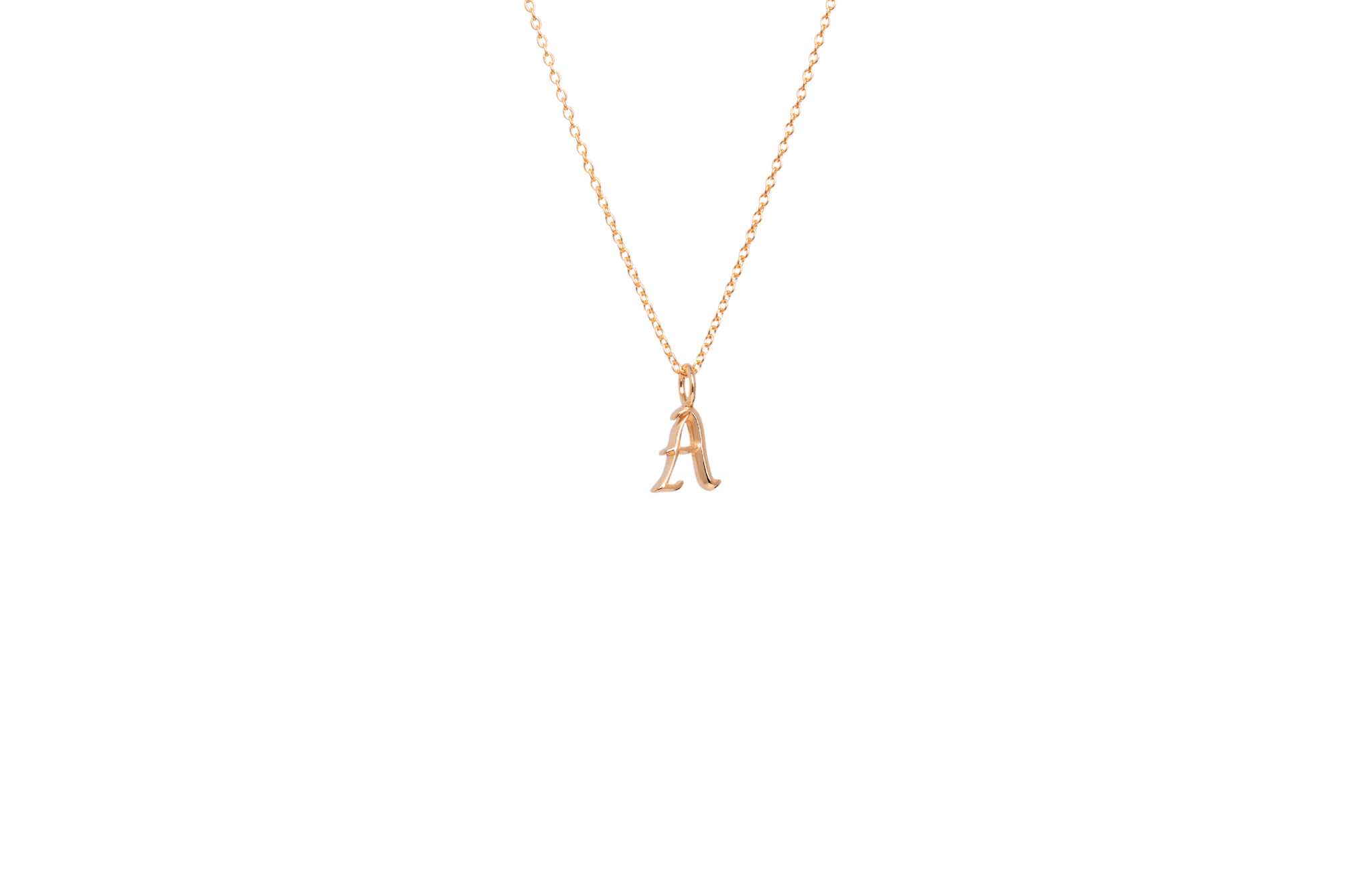 IX A Letter Charm 14K