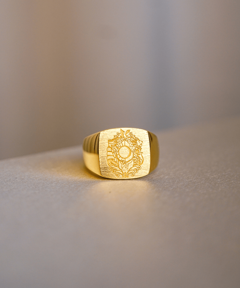 IX Family Crest Signet Ring