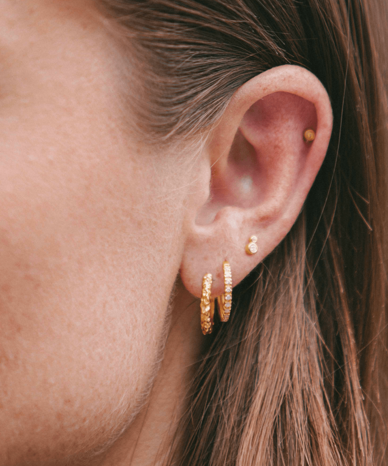 IX Mini Crunchy Edge Earring