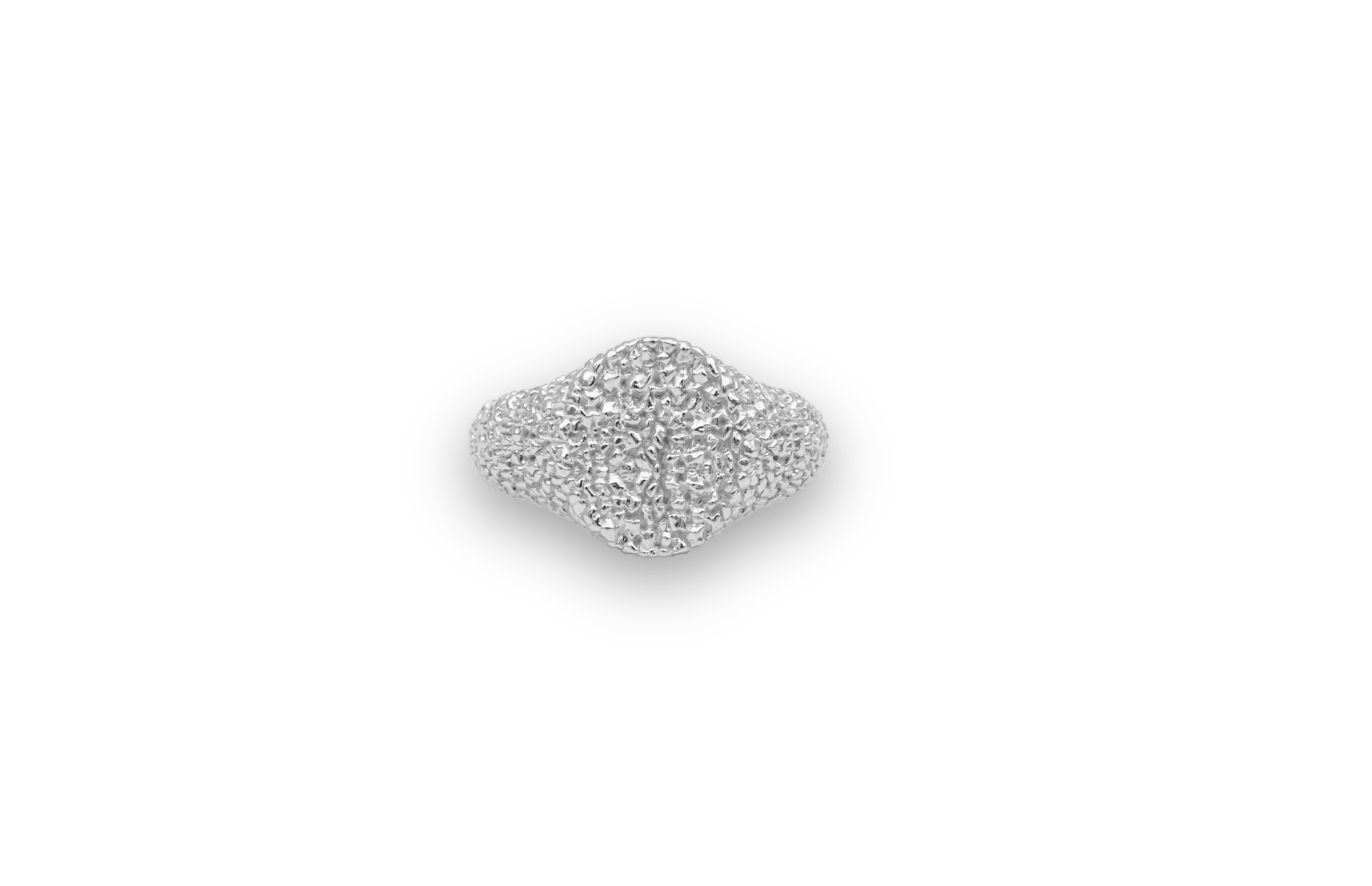 IX Crunchy Mini Oval Ring Silver