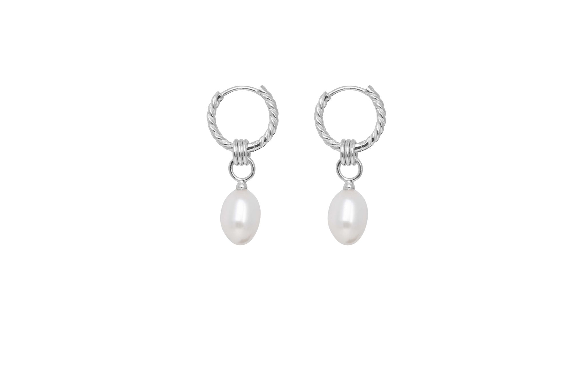 IX Ocean Pearl Earrings Silver