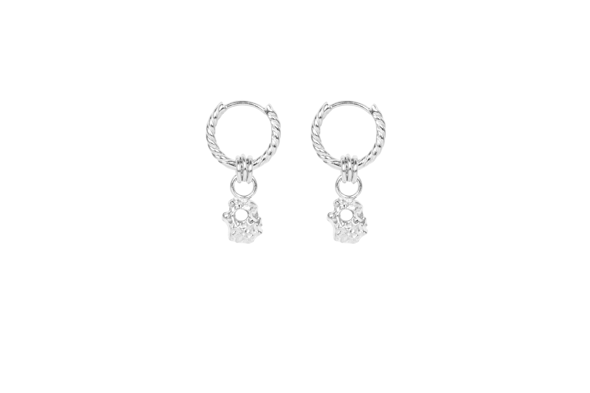 IX Rock Earring Silver