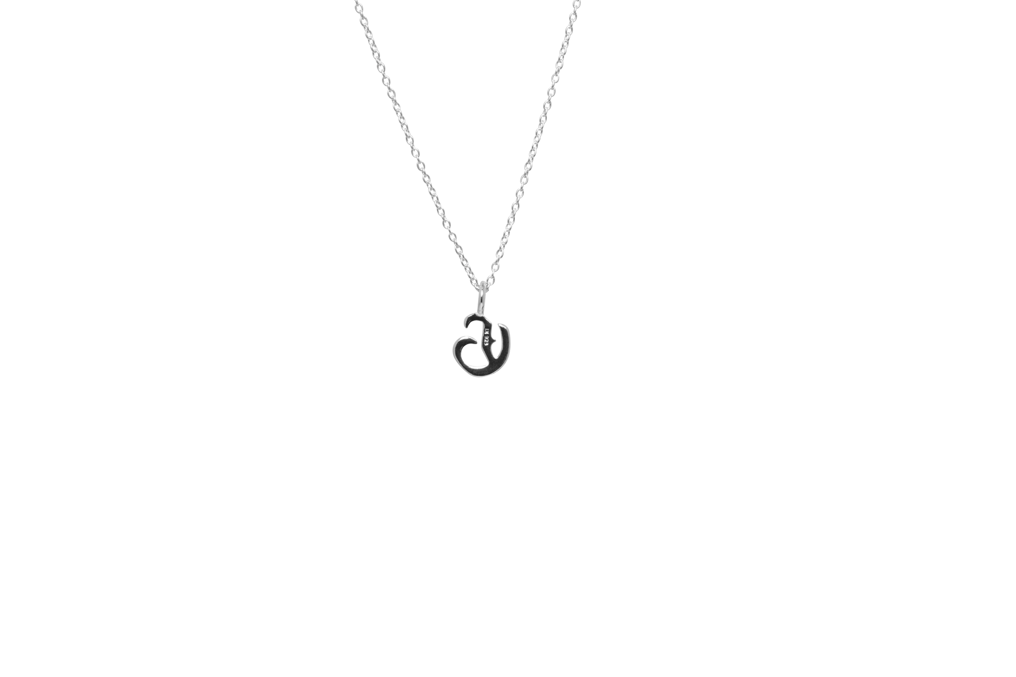 IX G Letter Charm Silver