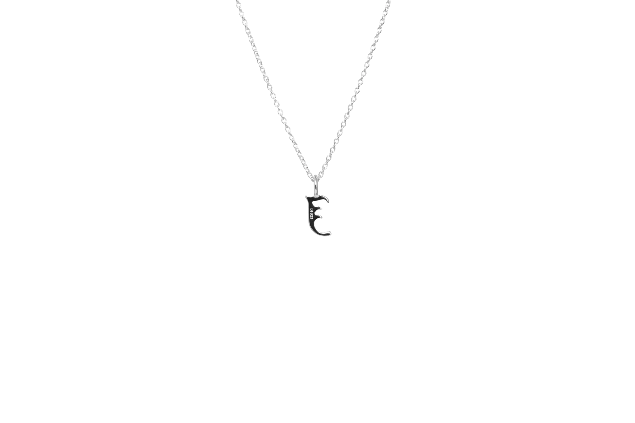 IX J Letter Charm Silver