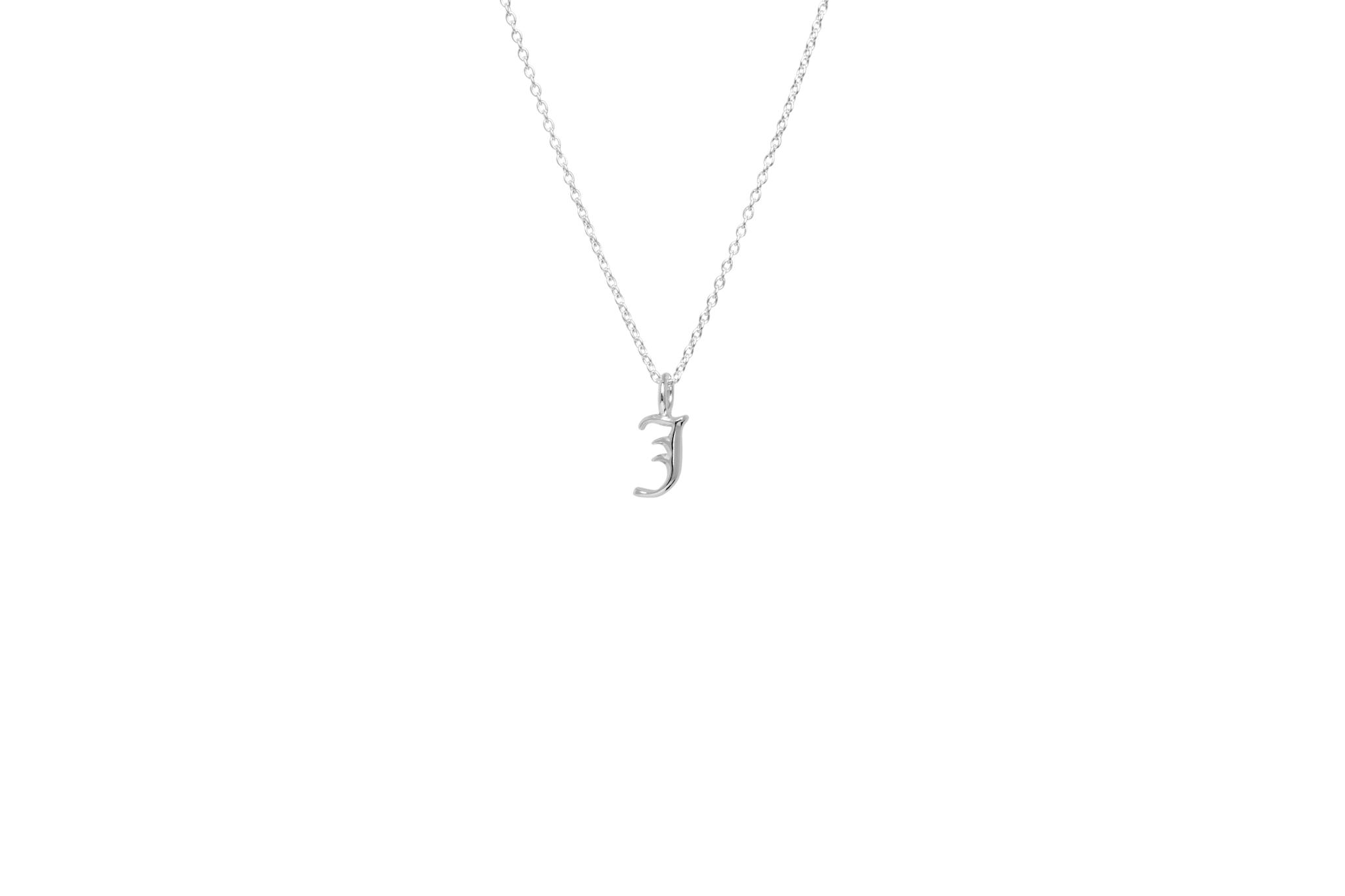 IX Letter Charm Silver