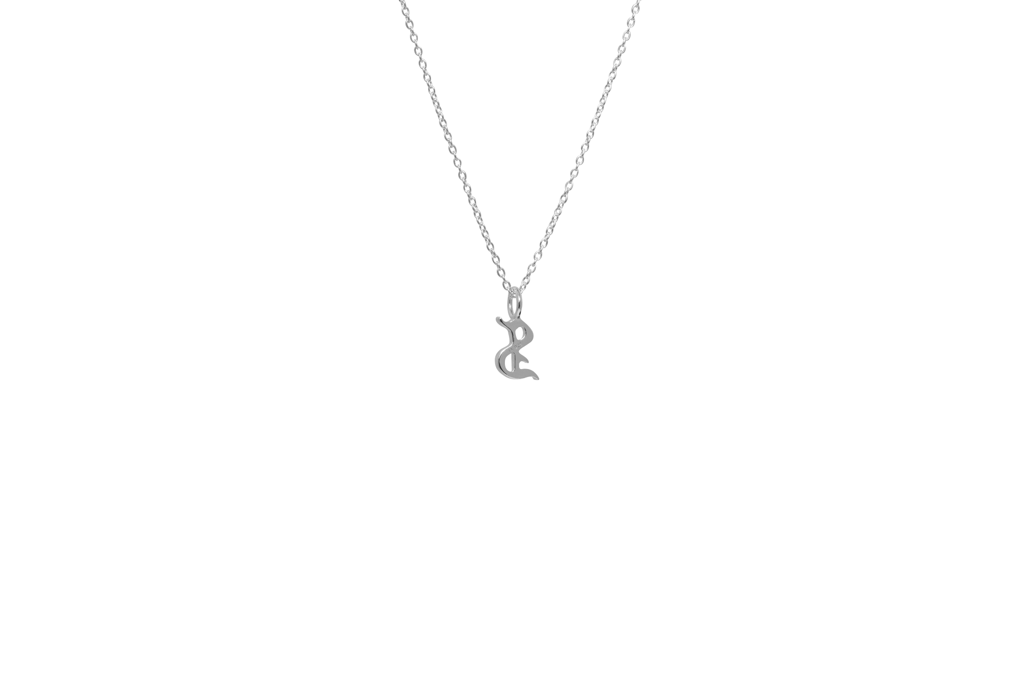 IX S Letter Charm Silver