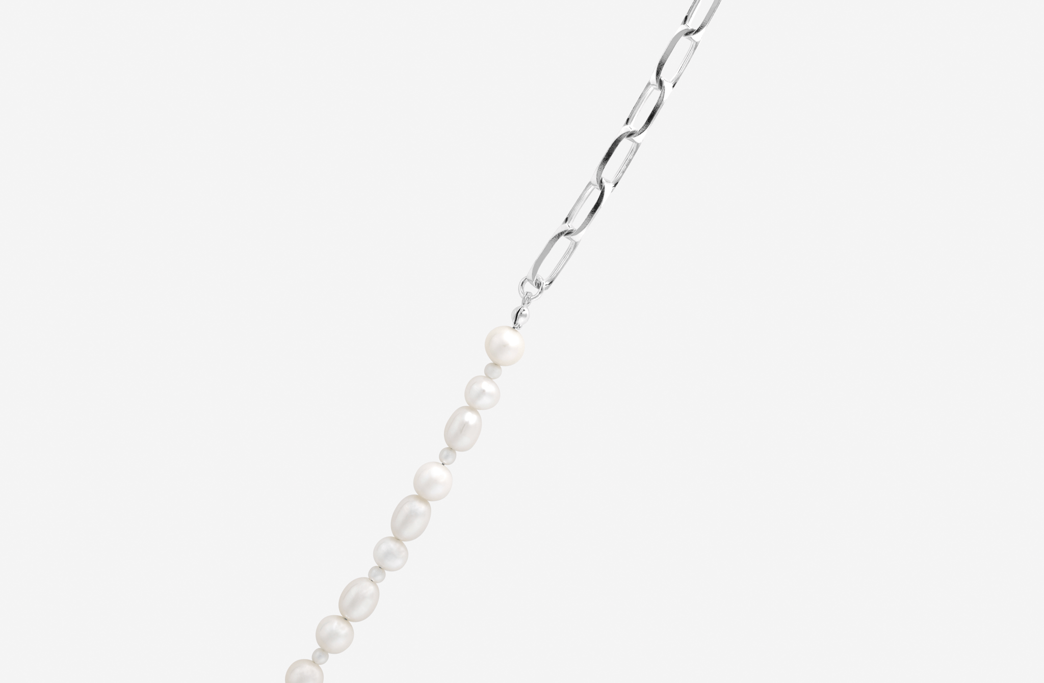 IX Uniqio Pearl Chain Silver