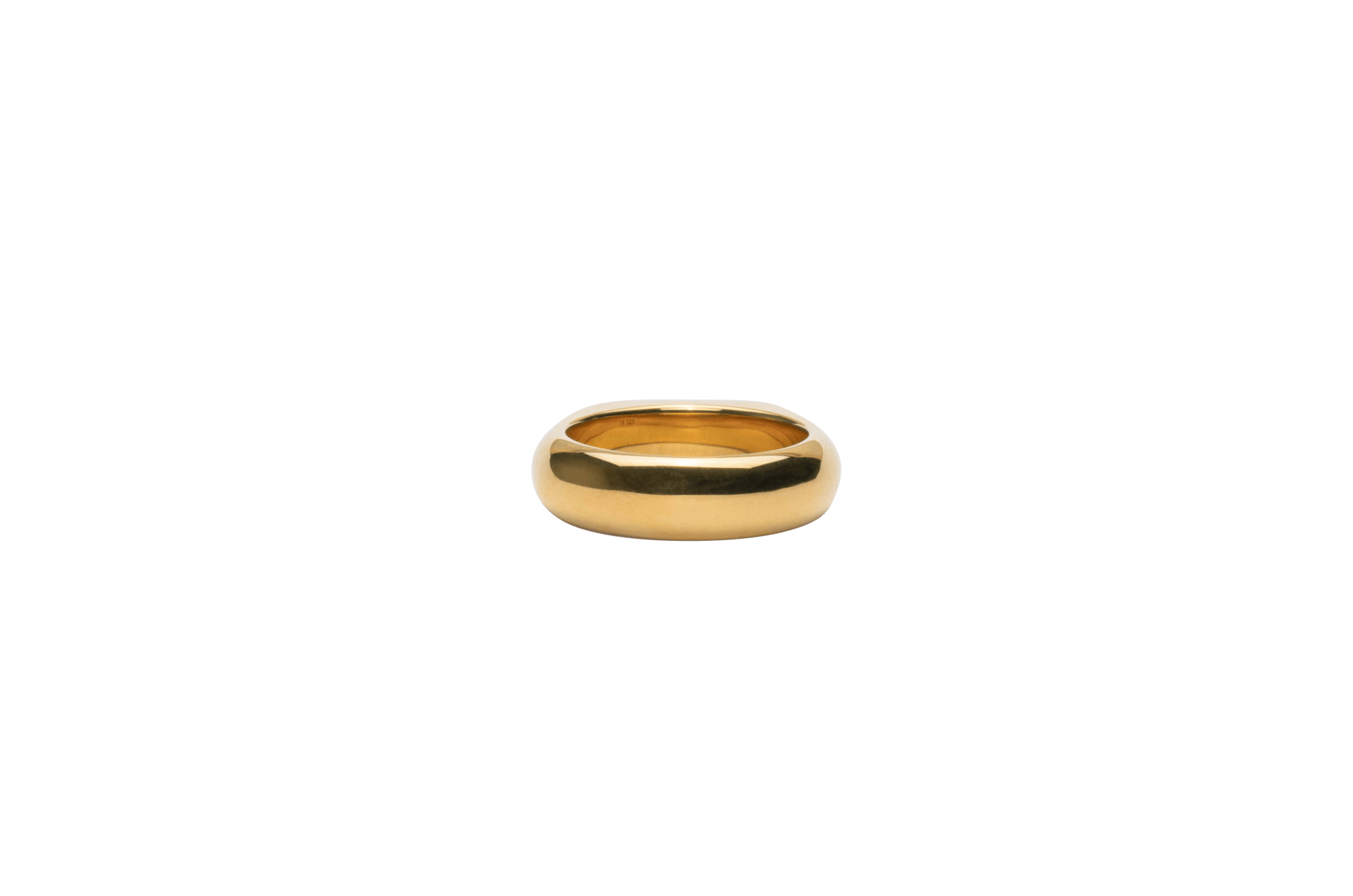 IX Mini Brushed Hexagon Ring