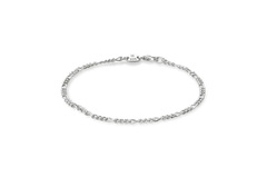 IX Figaro Bracelet Silver