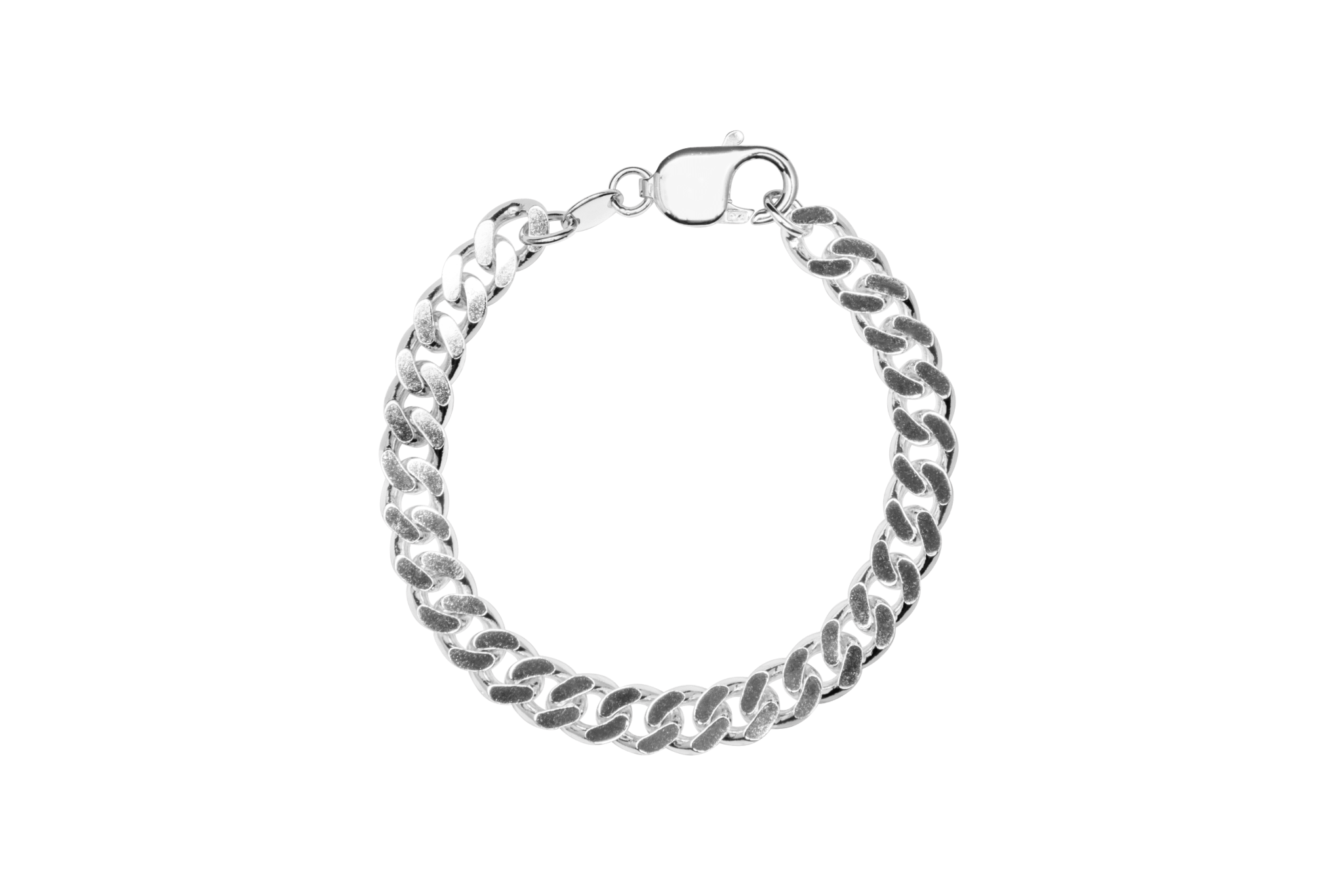 IX Chunky Curb Bracelet Silver