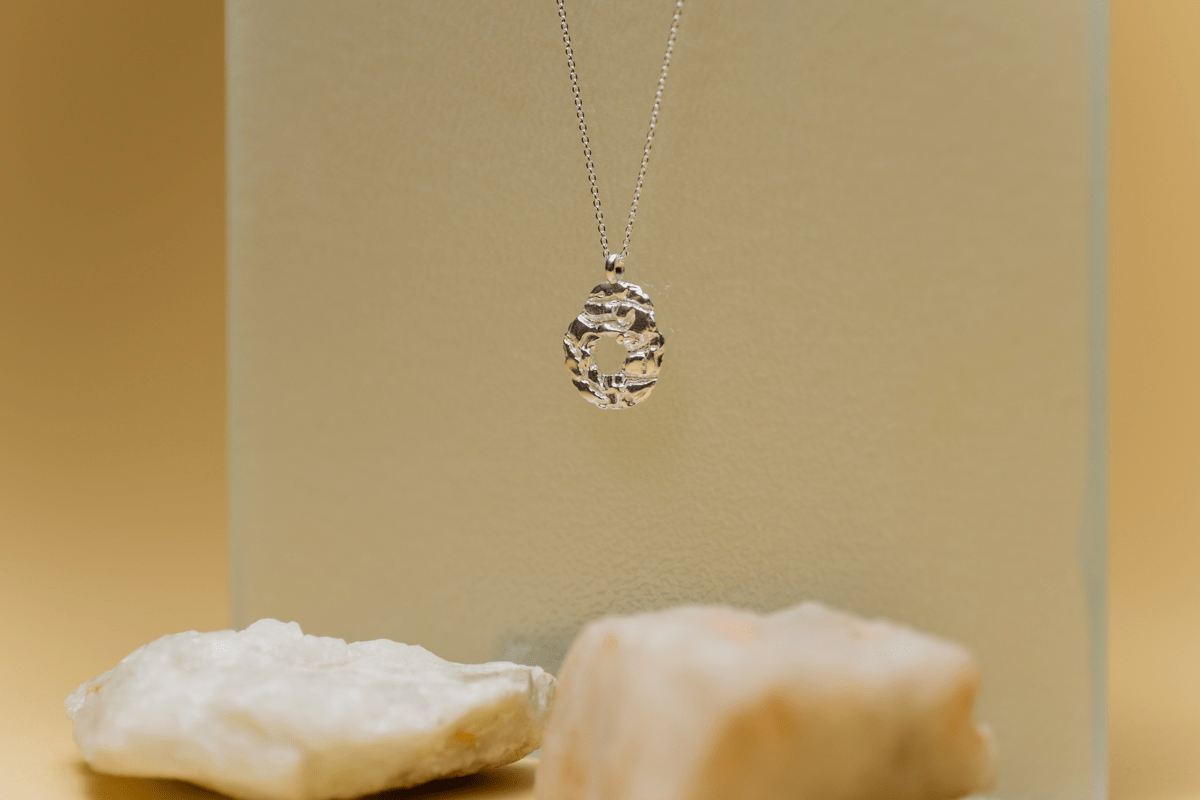 IX Rock Pendant Silver