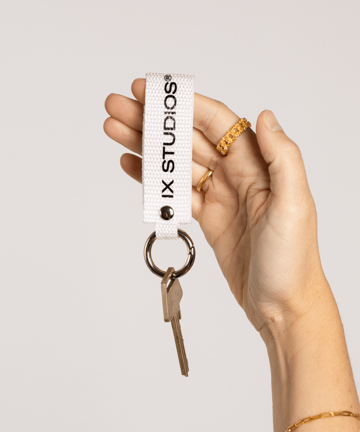 IX Key Chain White