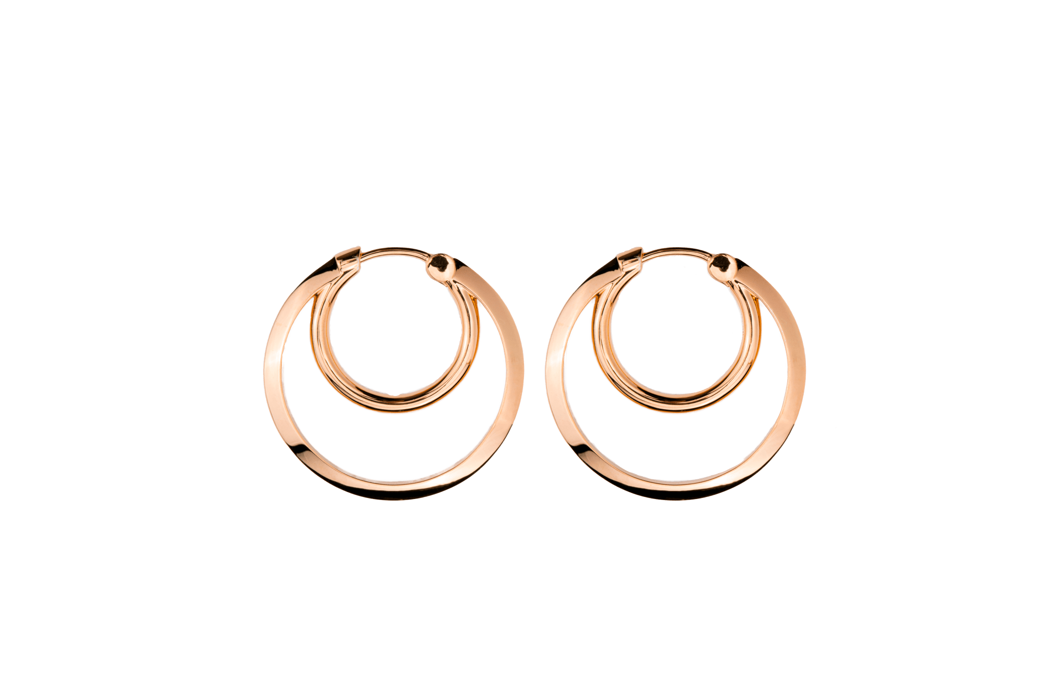 IX Double Hoops Gold 14K