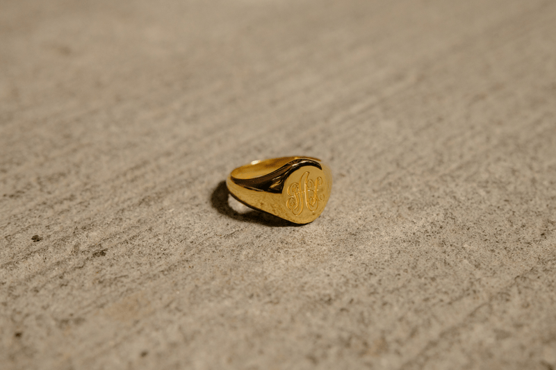 IX Mini Oval Signet Ring
